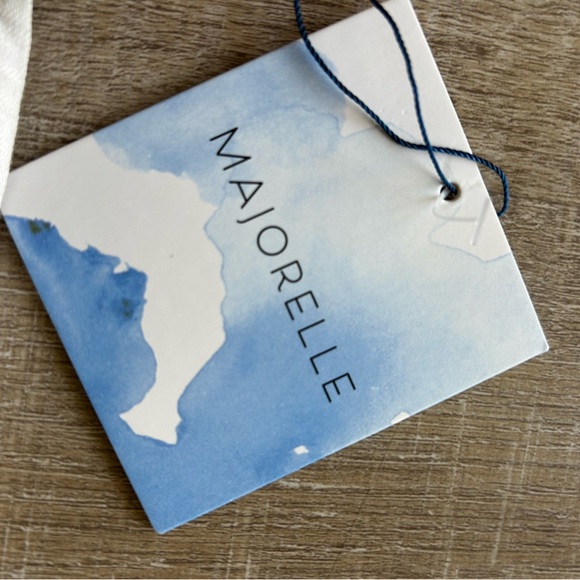 MAJORELLE $278 Liza Mini Dress SZ L tiered fit & flare ruffle grommet boho NEW - Picture 3 of 15